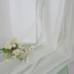 CORTINA DE VISILLO CON ESTAMPADO DE RAYAS ONDULADAS 140X260CM - Viste Tu Hogar