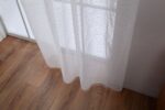 CORTINA DE VISILLO CON HILOS DE COLOR PLATA 140X260CM - Viste Tu Hogar