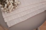 CORTINA DE VISILLO CON HILOS DE COLOR PLATA 140X260CM - Viste Tu Hogar