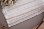 CORTINA DE VISILLO CON RAYAS BORDADO DE ALGODÓN 140X260CM - Viste Tu Hogar