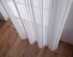 CORTINA DE VISILLO CON RAYAS BORDADO DE ALGODÓN 140X260CM - Viste Tu Hogar