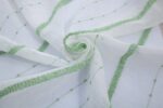 CORTINA DE VISILLO CON RAYAS BORDADO DE ALGODÓN 140X260CM - Viste Tu Hogar