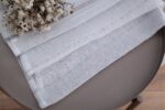 CORTINA DE VISILLO CON RAYAS BORDADO DE ALGODÓN 140X260CM - Viste Tu Hogar