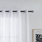 CORTINA DE VISILLO CON RAYAS DISCONTINUAS DE TRES COLOR COMBINADO 140X260CM - Viste Tu Hogar