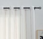 CORTINA DE VISILLO CON RAYAS DISCONTINUAS DE TRES COLOR COMBINADO 140X260CM - Viste Tu Hogar