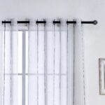 CORTINA DE VISILLO CON TRES RAYAS FINAS 140X260CM - Viste Tu Hogar