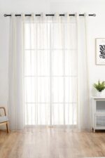 CORTINA DE VISILLO CON TRES RAYAS FINAS 140X260CM - Viste Tu Hogar
