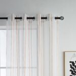 CORTINA DE VISILLO CON TRES RAYAS FINAS 140X260CM - Viste Tu Hogar