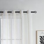 CORTINA DE VISILLO CON TRES RAYAS FINAS 140X260CM - Viste Tu Hogar