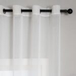 Cortina De Visillo Gasa Poliéster Blanco 150x260cm - Viste Tu Hogar