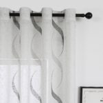 Cortina De Visillo Gasa Poliéster Con Diseño Hondas 140x260cm - VISTE TU HOGAR ONLINE
