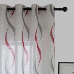 Cortina De Visillo Gasa Poliéster Con Diseño Hondas 140x260cm - VISTE TU HOGAR ONLINE