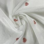 Cortina De Visillo Gasa Poliéster Con Estampado De Corazón 150x260cm - VISTE TU HOGAR ONLINE
