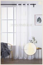Cortina De Visillo Gasa Poliéster Con Estampado de Pino 150x260cm - VISTE TU HOGAR ONLINE