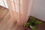 Cortina De Visillo Lino y Poliéster Con Líneas Verticales 140x260cm - Viste Tu Hogar