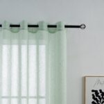 Cortina De Visillo Lino y Poliéster Con Líneas Verticales 140x260cm - Viste Tu Hogar