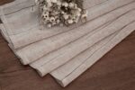Cortina De Visillo Lino y Poliéster Con Líneas Verticales 140x260cm - Viste Tu Hogar