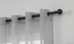 Cortina De Visillo Lino y Poliéster Con Líneas Verticales 140x260cm - VISTE TU HOGAR ONLINE
