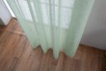 Cortina De Visillo Lino y Poliéster Con Líneas Verticales 140x260cm - Viste Tu Hogar