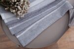 Cortina De Visillo Lino Y Poliéster Decorado Con Líneas - Viste Tu Hogar