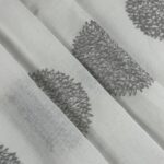 Cortina De Visillo Transparente Con Bordado De Circulos Poliéster 150x260cm - VISTE TU HOGAR ONLINE