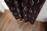 CORTINA ÓPACA ESTAMPADO DE HONDAS 140X260CM - Viste Tu Hogar