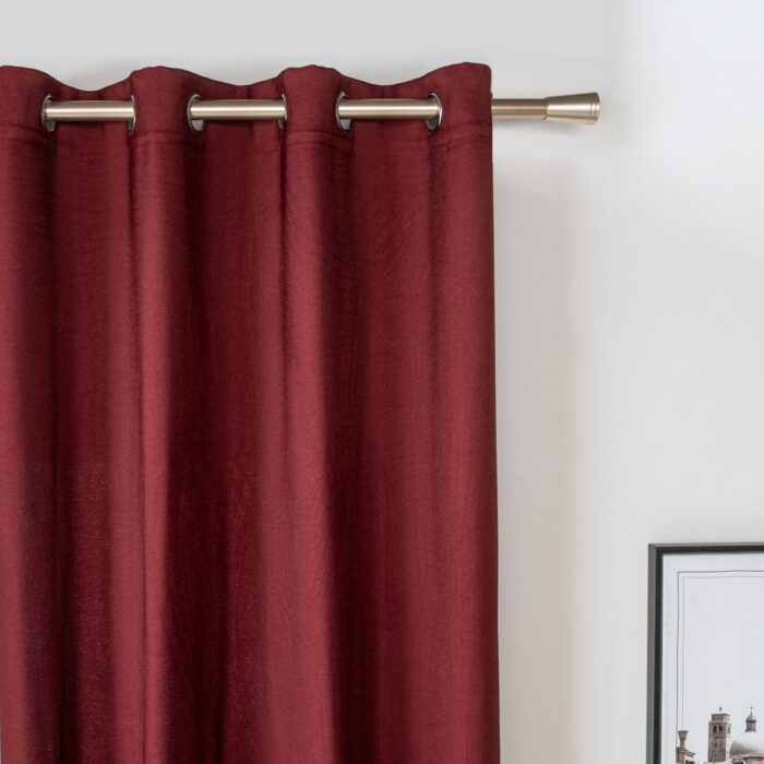 Cortina Serie De Lino De Terciopelo Poliéster 150x260cm - Viste Tu Hogar