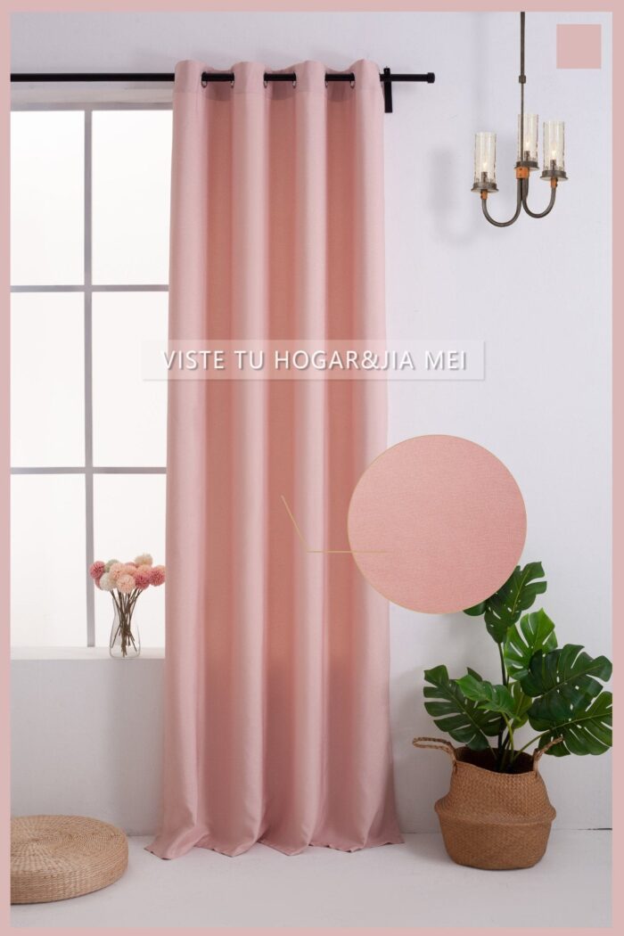 Cortina Serie De Lino De Terciopelo Poliéster 150x260cm - Viste Tu Hogar