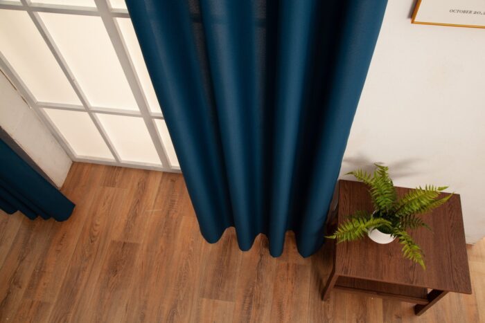 Cortina Serie De Lino De Terciopelo Poliéster 150x260cm - Viste Tu Hogar