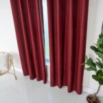 Cortina Serie De Lino De Terciopelo Poliéster 150x260cm - Viste Tu Hogar