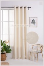 Cortina Terciopelo Con Diseño Geométrico 150X260cm Poliéster - Viste Tu Hogar