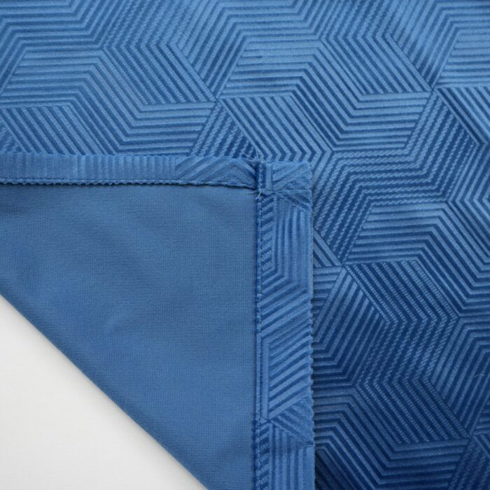 Cortina Terciopelo Con Diseño Geométrico 150X260cm Poliéster - Viste Tu Hogar