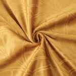 Cortina Terciopelo Con Diseño Ornamental De Tipo Abanico 150X260cm Poliéster - Viste Tu Hogar