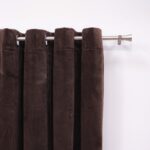 Cortina Terciopelo Estampado Liso 150X260 cm Poliéster - Viste Tu Hogar