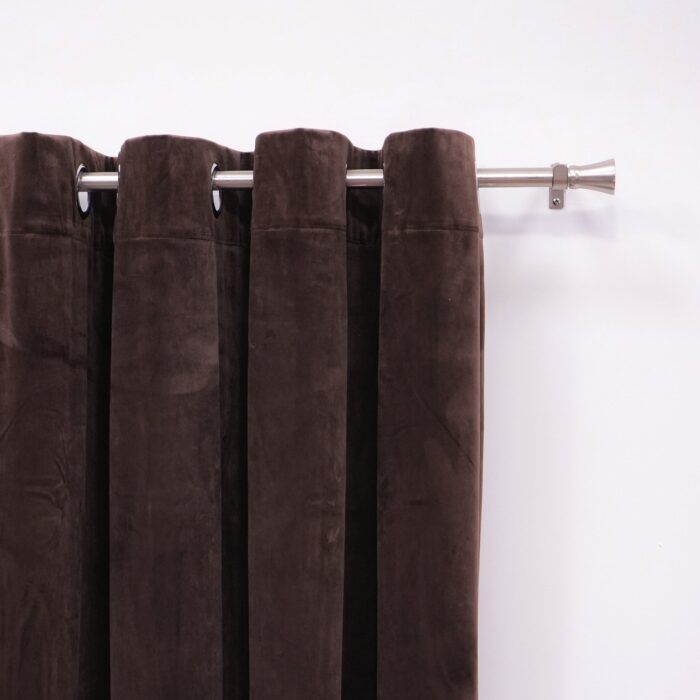 Cortina Terciopelo Estampado Liso 150X260 cm Poliéster - Viste Tu Hogar
