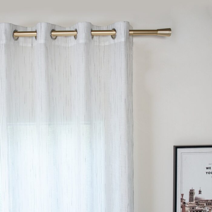 CORTINAS DE GASA A RAYAS HORIZONTALES 140X260CM - Viste Tu Hogar