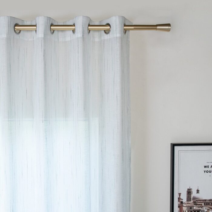 CORTINAS DE GASA A RAYAS HORIZONTALES 140X260CM - Viste Tu Hogar