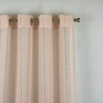 Cortinas De Visillo Gasa Lino y Poliéster Decorado Con líneas Verticales - Viste Tu Hogar