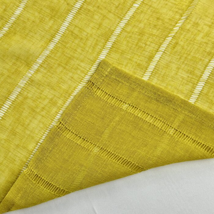 Cortinas De Visillo Gasa Lino y Poliéster Decorado Con líneas Verticales - Viste Tu Hogar