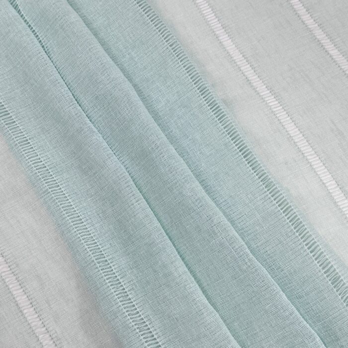 Cortinas De Visillo Gasa Lino y Poliéster Decorado Con líneas Verticales - Viste Tu Hogar
