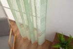 Cortinas De Visillo Lino y Poliéster Con Líneas Horizontales En la Parte Inferior - Viste Tu Hogar