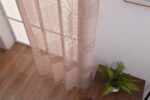 Cortinas De Visillo Lino y Poliéster Con Líneas Horizontales En la Parte Inferior - Viste Tu Hogar