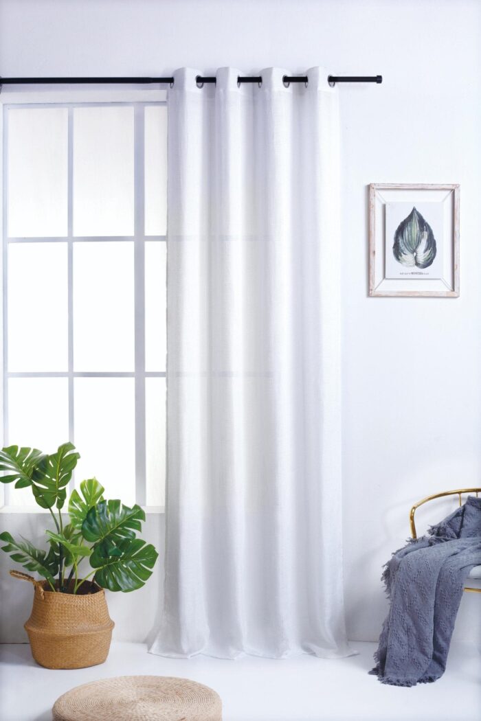 Cortinas De Visillo Lino y Poliéster Con Opciones De Estampados Mixtos - VISTE TU HOGAR ONLINE