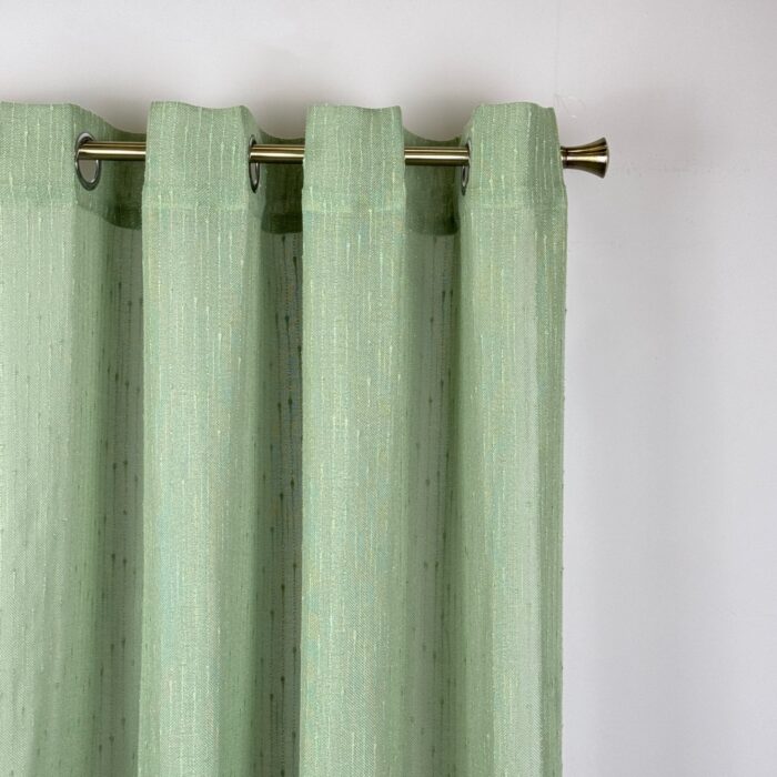 Cortinas De Visillo Lino y Poliéster Decorado Con Gotas De Agua - VISTE TU HOGAR ONLINE