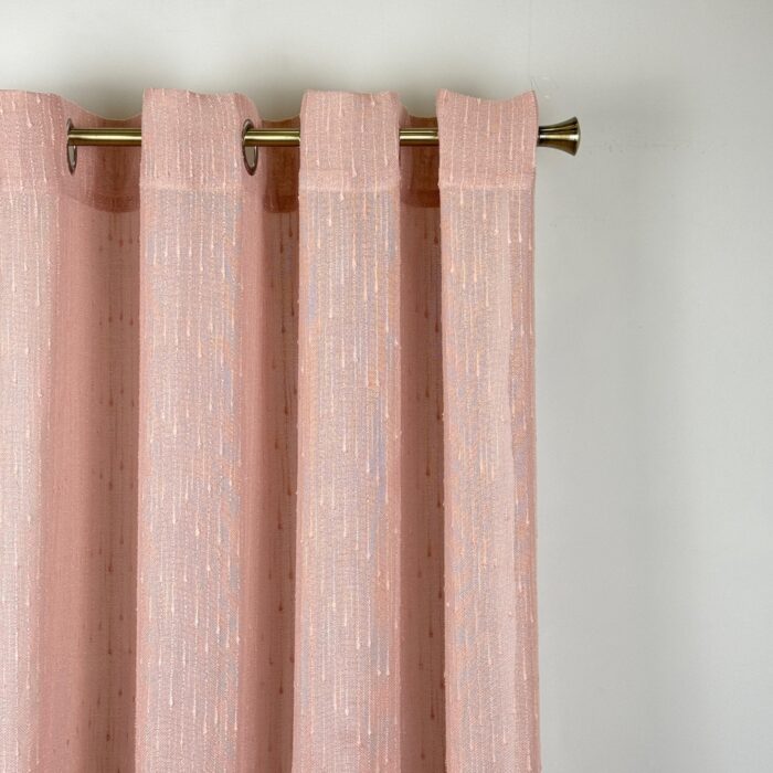 Cortinas De Visillo Lino y Poliéster Decorado Con Gotas De Agua - VISTE TU HOGAR ONLINE
