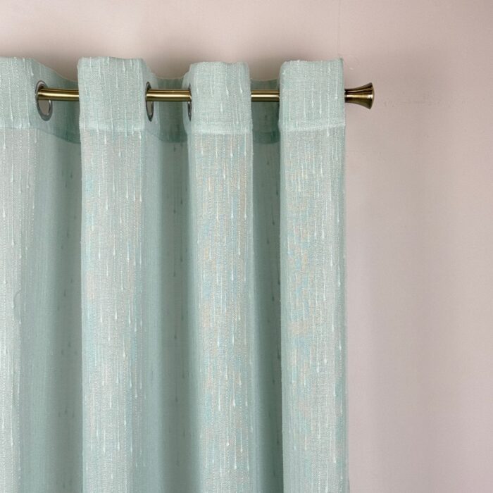 Cortinas De Visillo Lino y Poliéster Decorado Con Gotas De Agua - VISTE TU HOGAR ONLINE