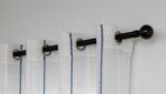 Cortinas De Visillo Lino y Poliéster Decorado Con líneas Verticales Entre Una Línea Blanca 150x260cm - VISTE TU HOGAR ONLINE
