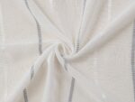 Cortinas De Visillo Lino y Poliéster Decorado Con líneas Verticales Entre Una Línea Blanca 150x260cm - VISTE TU HOGAR ONLINE
