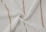 Cortinas De Visillo Lino y Poliéster Decorado Con líneas Verticales Entre Una Línea Blanca 150x260cm - VISTE TU HOGAR ONLINE