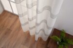 Cortinas De Visillo Tránslucido Lino y Poliéster Decorado En La Parte Inferior - Viste Tu Hogar